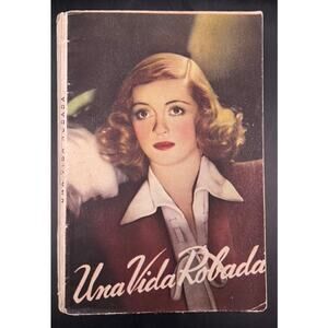 1951 Spanish Bette Davis Booklet A Stolen Life Glenn Ford, Jezebel All About Eve